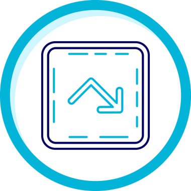 Bir ev simgesinin vektör illüstrasyonu