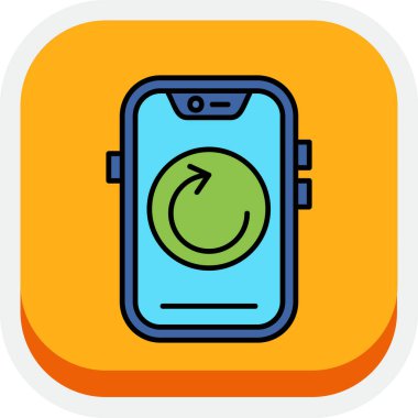 Vektör mobil izleme simgesi