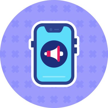 akıllı telefon simgesi vektör illüstrasyonu