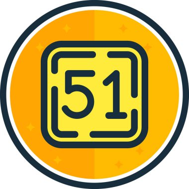 Moda stili izole edilmiş arkaplanda 6 numaralı simge