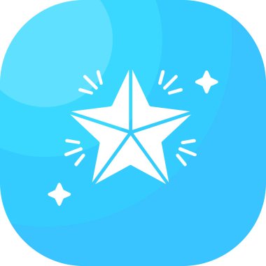 Yıldız. Web simgesi basit illüstrasyon