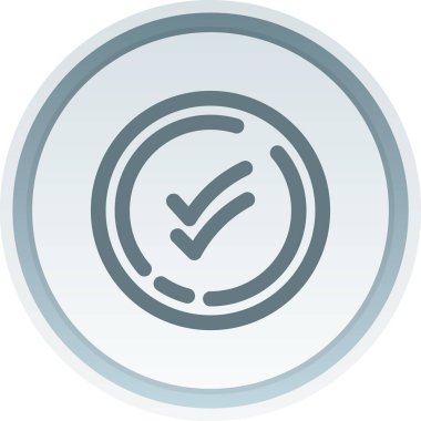 Tamam web simgesi vektör illüstrasyonu