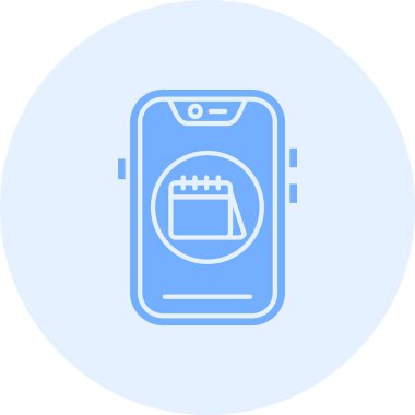 Akıllı telefon simgesinin vektör illüstrasyonu