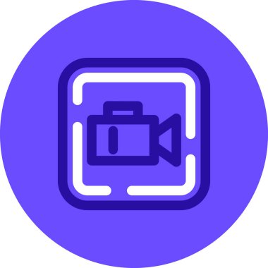 Kamera. Web simgesi basit illüstrasyon