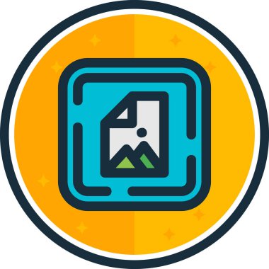 Bir simgenin vektör illüstrasyonu