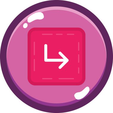 Tek bir simgenin vektör illüstrasyonu