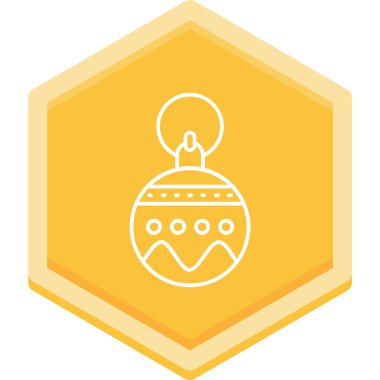 Noel balosu. Web simgesi basit tasarım