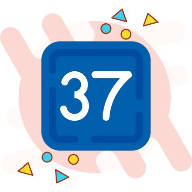 Düz stil takvim simgesi. tarih vektör illüstrasyonu.