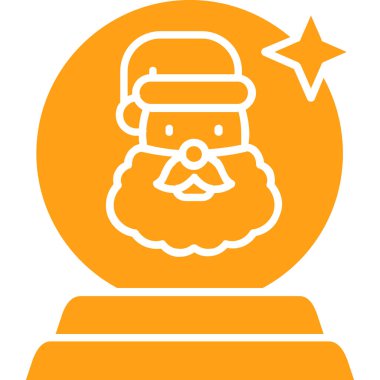 Şapkalı Noel Baba 'nın vektör simgesi