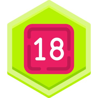 18 artı işaret simgesi