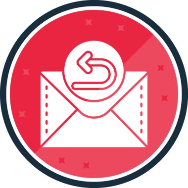 Zarf. Web simgesi vektör illüstrasyonu