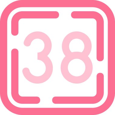 Takvim simgesi, vektör çizimi