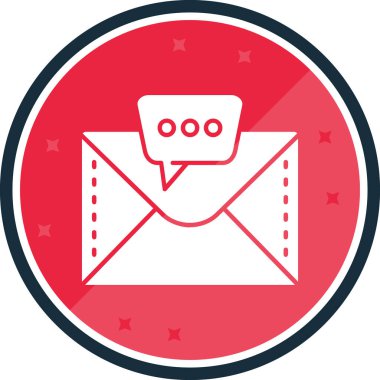 Mektup. Web simgesi basit illüstrasyon