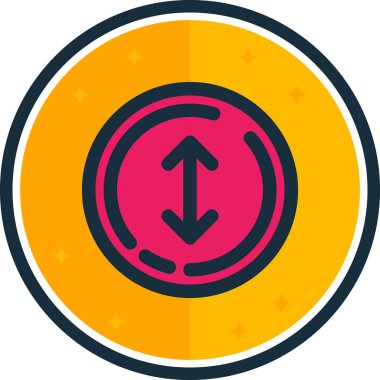 Pusula. Web simgesi basit illüstrasyon