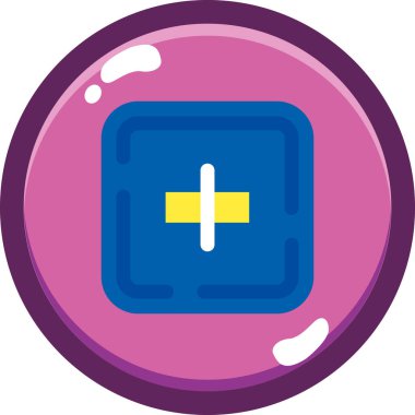 Oyun. Web simgesi basit illüstrasyon