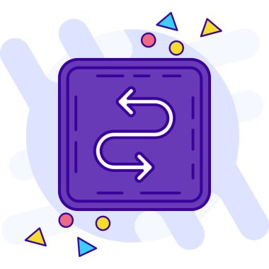 ok simgesi vektör illüstrasyonu