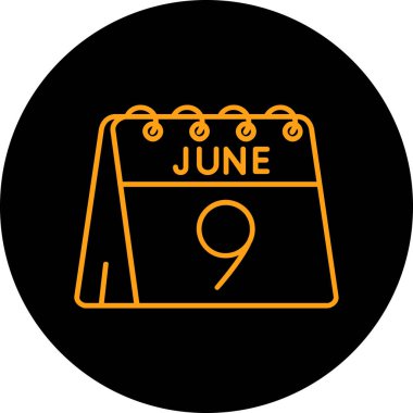 Takvim simgesinin vektör illüstrasyonu