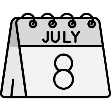 Takvim simgesi vektör illüstrasyonu