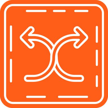 Yön ok ikonu vektör illüstrasyonu