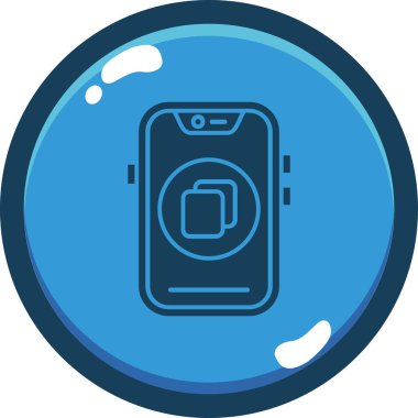 Akıllı bir telefon simgesinin vektör çizimi