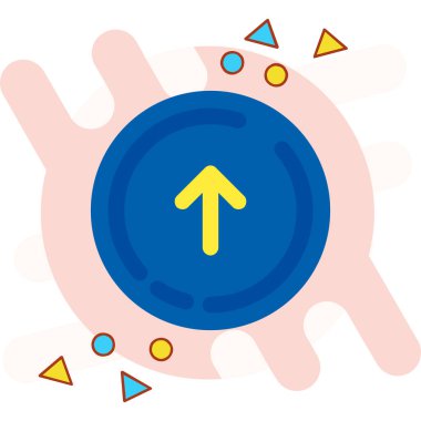 ok yönü simgesi doldurulmuş - taslak biçimi