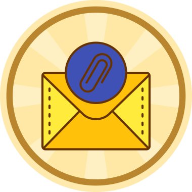 zarf simgesi vektör illüstrasyonu