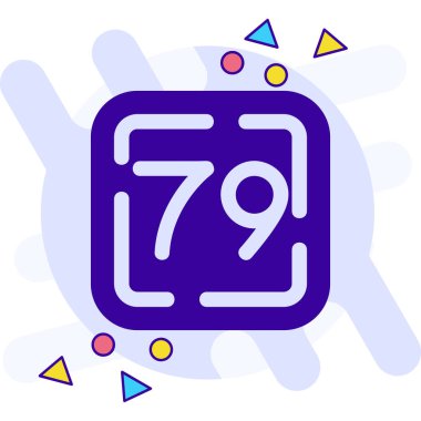 8 numara ikon vektörü. bir numaralı işaret izole edilmiş çizim