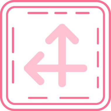 Yön ok ikonu vektör illüstrasyonu