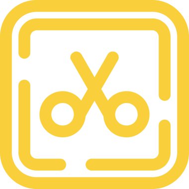 makas simgesinin vektör illüstrasyonu