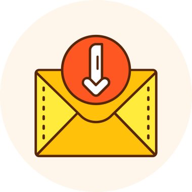 zarf simgesi vektör illüstrasyonu