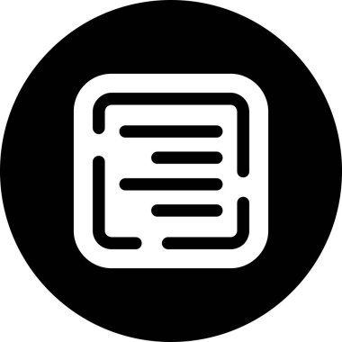 Kişisel belgenin illüstrasyon vektör simgesi...