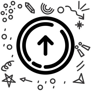 ok web simgesi, basit vektör illüstrasyonu