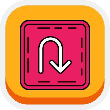 Tasarımınız için sol yön ok simgesi