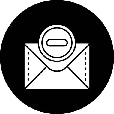 soyut arkaplan grubunda e- posta simgesi izole edildi