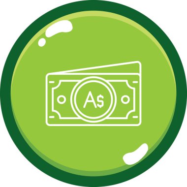 Para için. Web simgesi basit tasarım