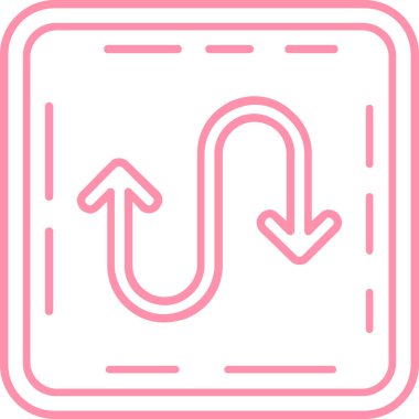 ok simgesi tasarımı, vektör illüstrasyonu