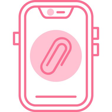 Cep telefonu simgesinin vektör illüstrasyonu