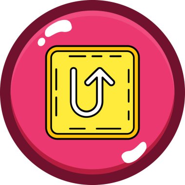 ok aşağı simge vektör illüstrasyonu