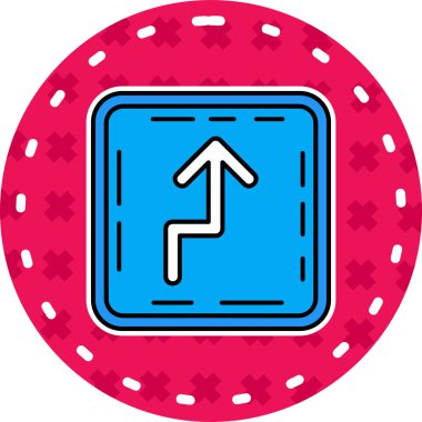 ok simgesi, vektör illüstrasyonu