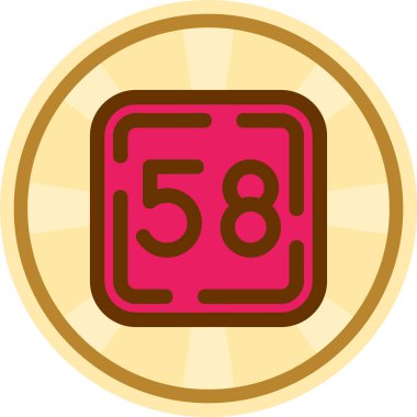 Vektör illüstrasyonu, çizgi film simgesi arkaplanı