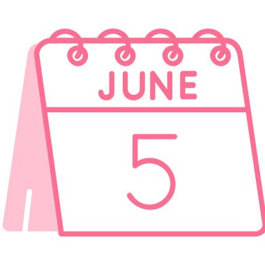 Takvim simgesi tasarımı, vektör illüstrasyonu