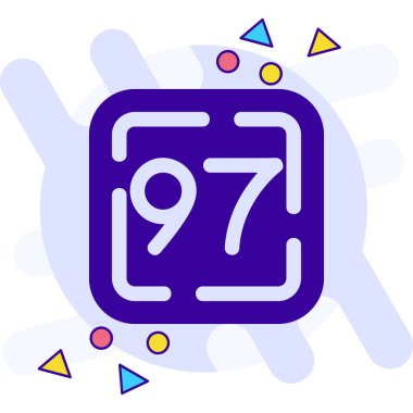 Moda tarzında 8 numaralı simge