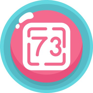 Takvim simgesinin vektör illüstrasyonu