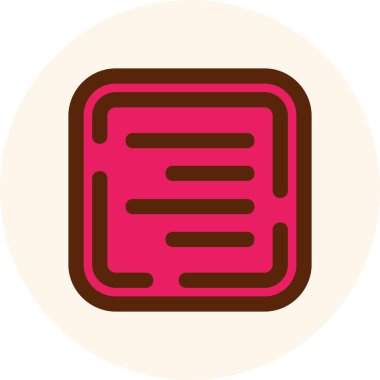 Kahve. Web simgesi basit illüstrasyon