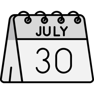 Takvim simgesi vektör illüstrasyonu