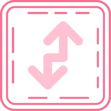 Sol vektör simgesi bir çerçevede göndermek