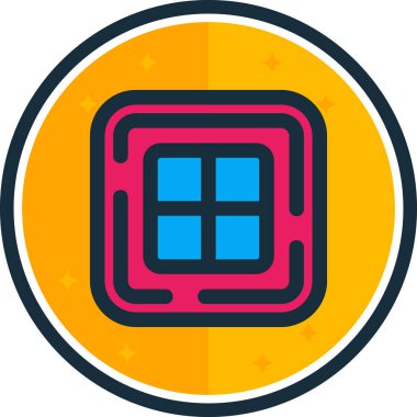 Bir simgenin vektör illüstrasyonu