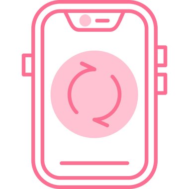 Telefon simgesinin vektör illüstrasyonu