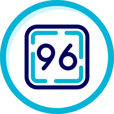 9 9 simgesinin vektör illüstrasyonu