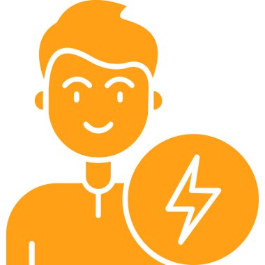 güç simgesi, vektör illüstrasyonu